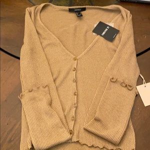tan long sleeve top